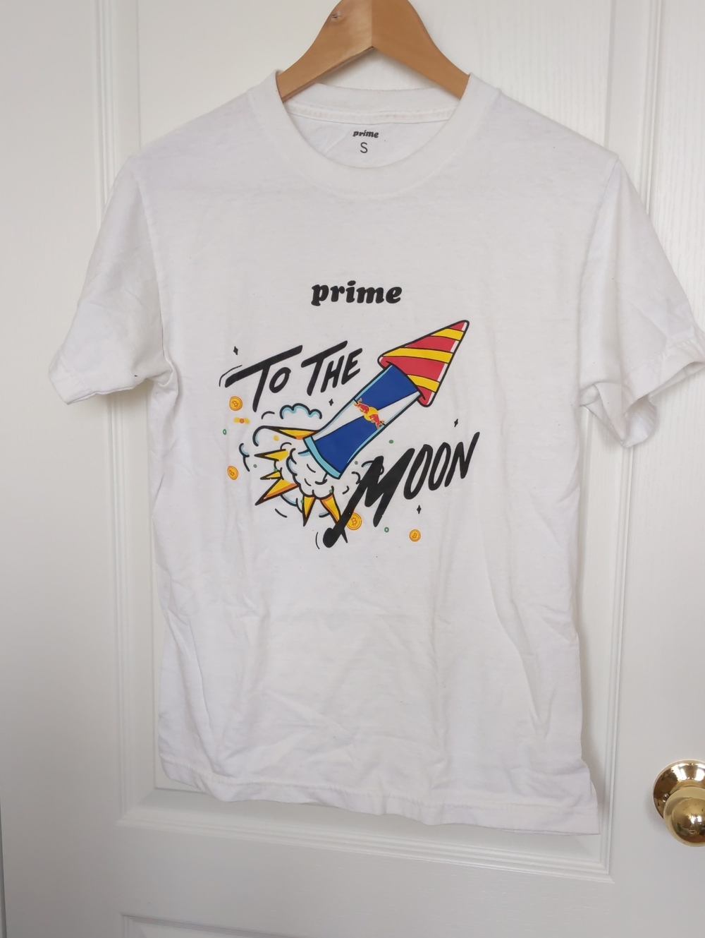 3/$30 White 'To The Moon' Graphic Tee